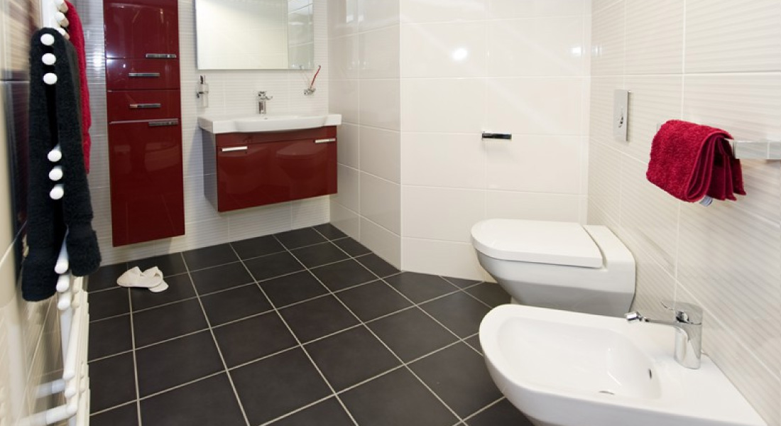Tiled bathroom